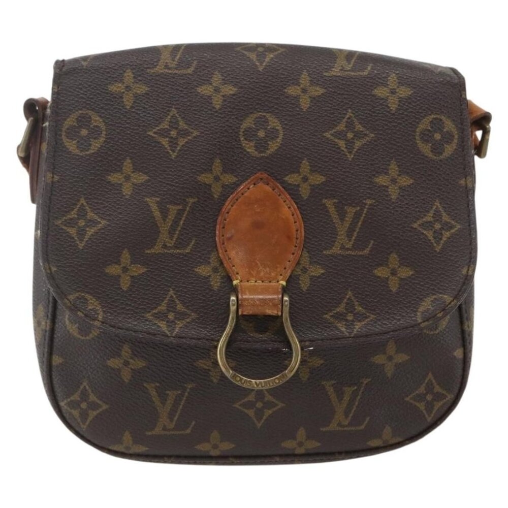 Authentic LOUIS VUITTON Monogram Saint Cloud MM Shoulder Bag M51243 LV - Picture 5 of 16
